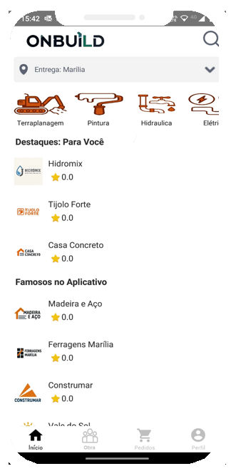 App OnBuild Entregador